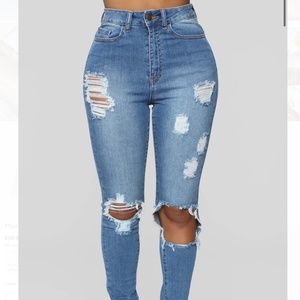 Fashion Nova jeans | ripped skinny jeans | Fashion nova get with it jeans